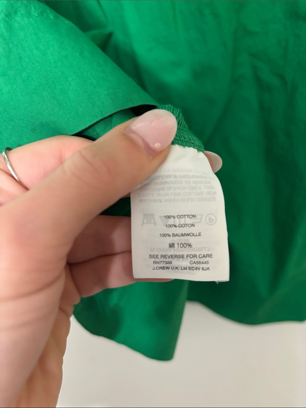 JCrew Green Ruffle Top - Picture 4 of 6